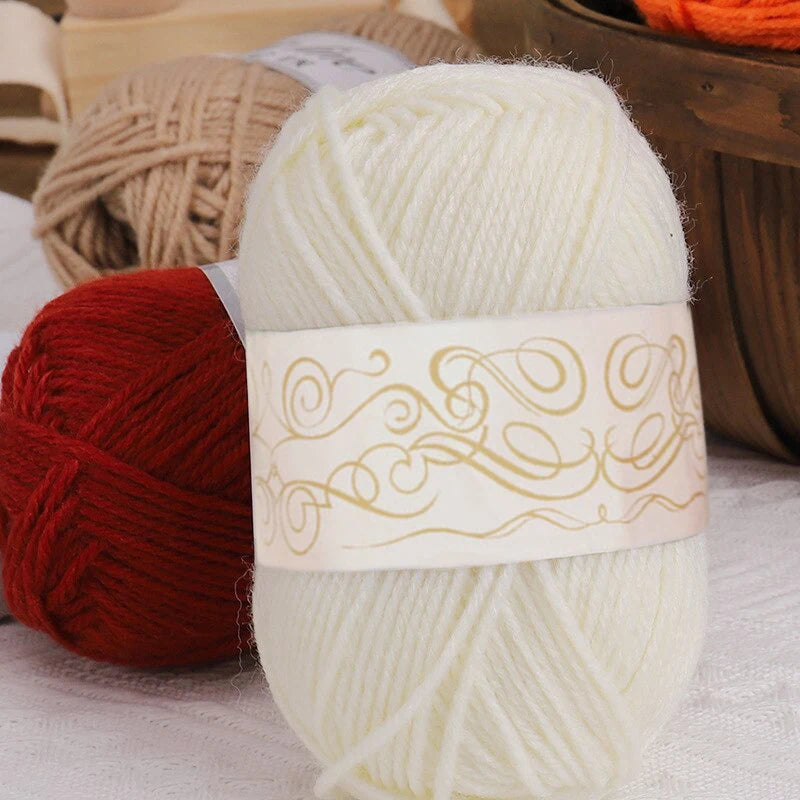 12pcs Multicolor Yarn Knitting Supplies , Crochet Craft For Crocheting And Knitting Yarn Starter Kit For Beginners