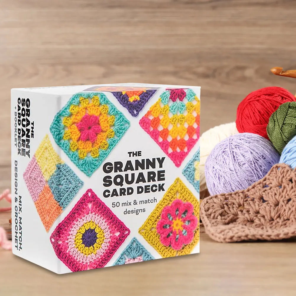 50 Mix & Matchs Designs Knitting Kit DIY Knitted Pattern Cards Set Crochet Patterns for Adults DIY Grandma Knitted Pattern Set