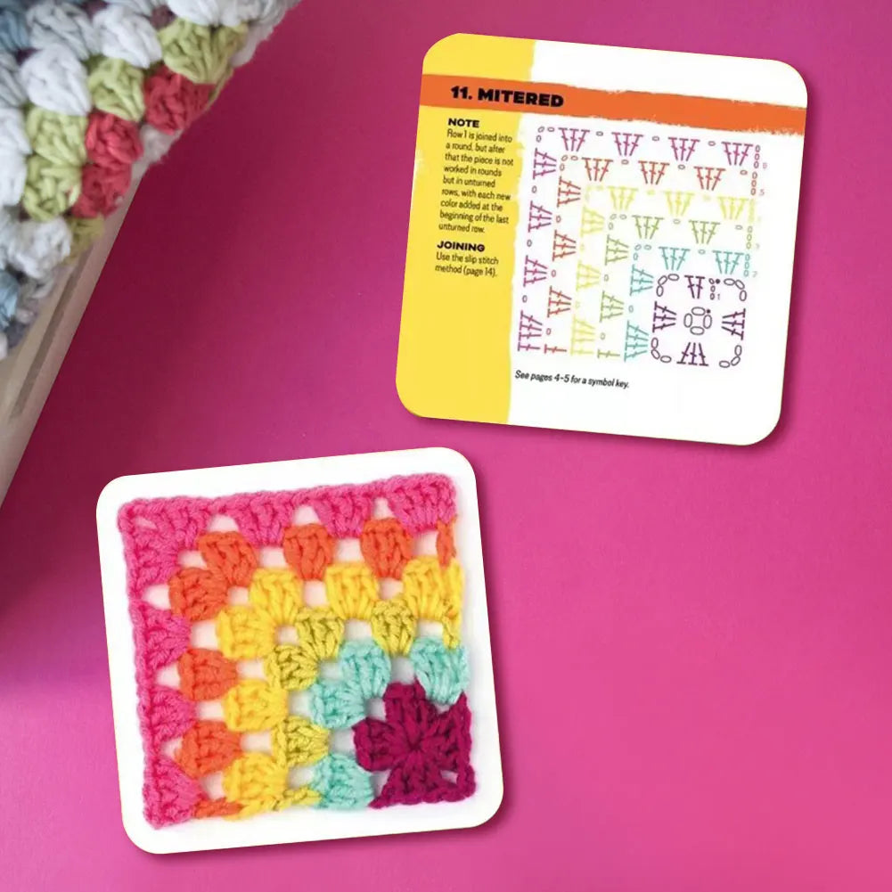 50 Mix & Matchs Designs Knitting Kit DIY Knitted Pattern Cards Set Crochet Patterns for Adults DIY Grandma Knitted Pattern Set